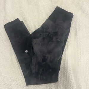 Lululemon Diamond Dye Pitch Grey Graphite Grey Wunder Train Leggings